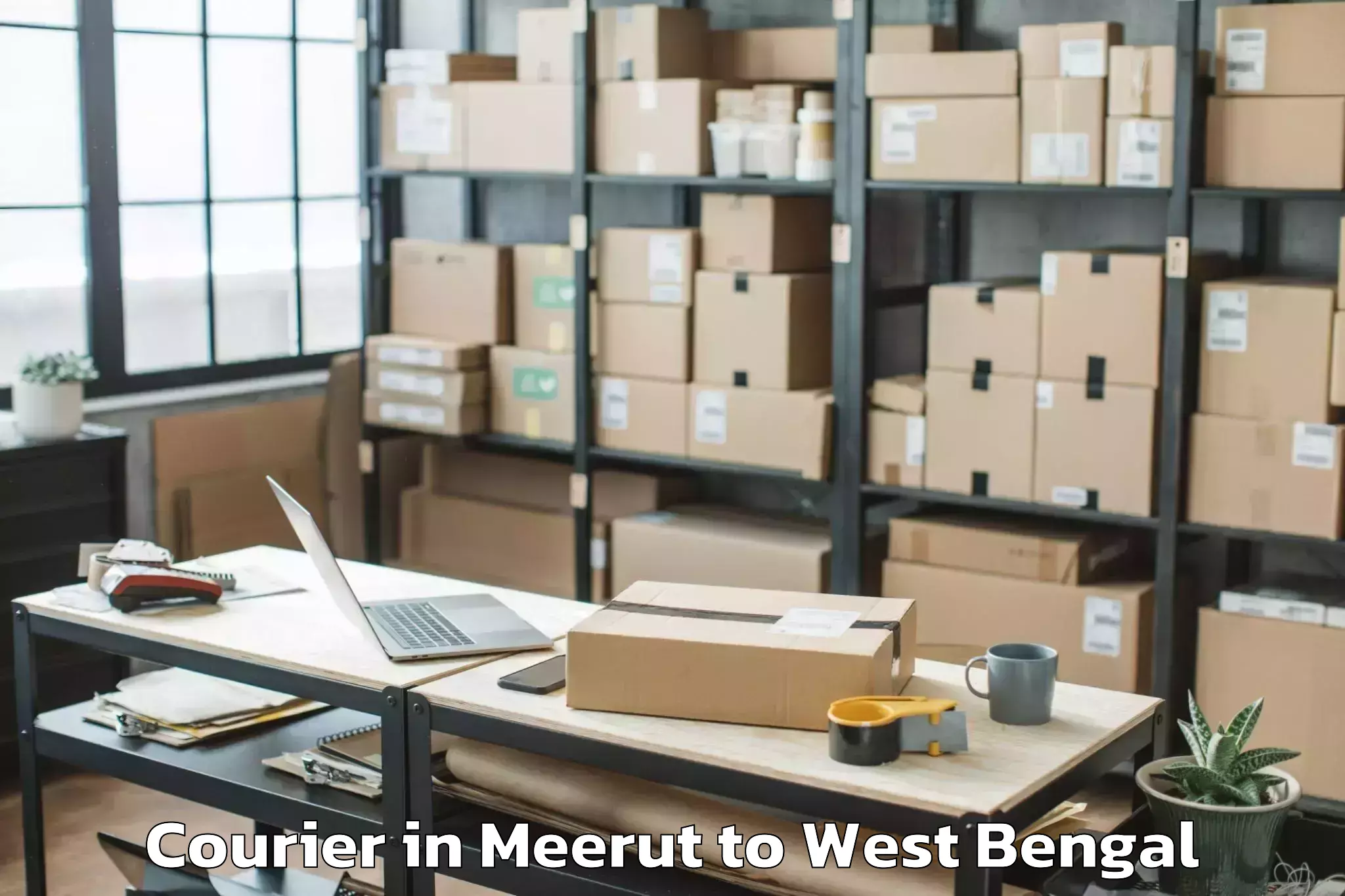 Trusted Meerut to Purbasthali Courier